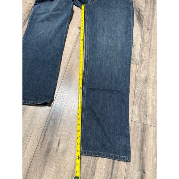 Carhartt Mens Blue Relaxed Fit Denim Work Pants 38x36 Cotton/Polyester Blend Dur - Picture 4 of 5